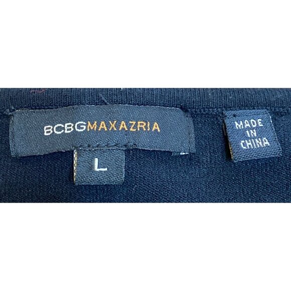 BCBG Maxazria Womens Black Long Sleeve Sweater L - Picture 4 of 6